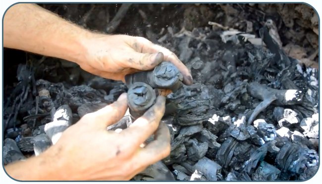 Получение древесного угля своими руками по примитивной технологии