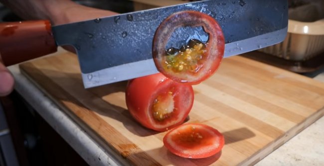 Накири самодельный японский нож для овощей