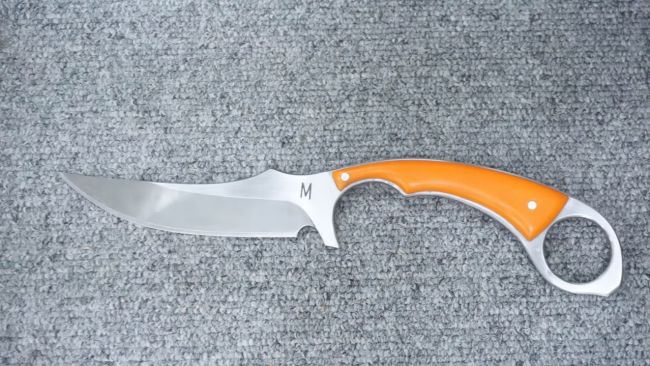 Нож необычной формы своими руками (сталь О1)