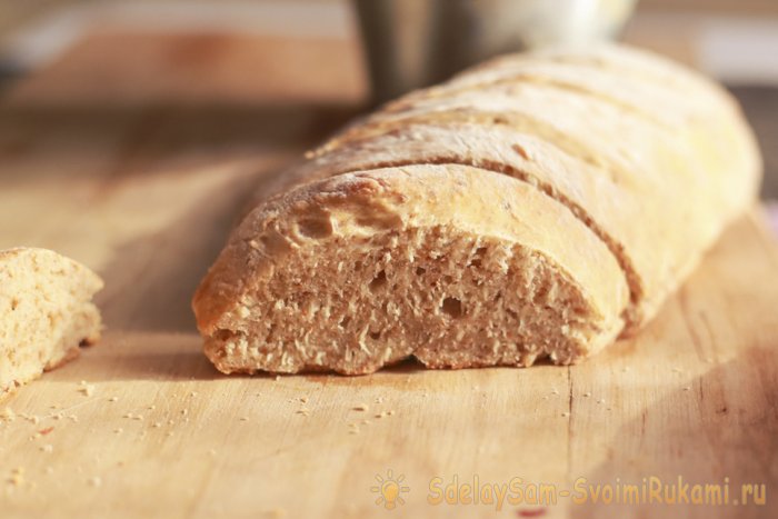 Рецепт быстрого бездрожжевого хлеба