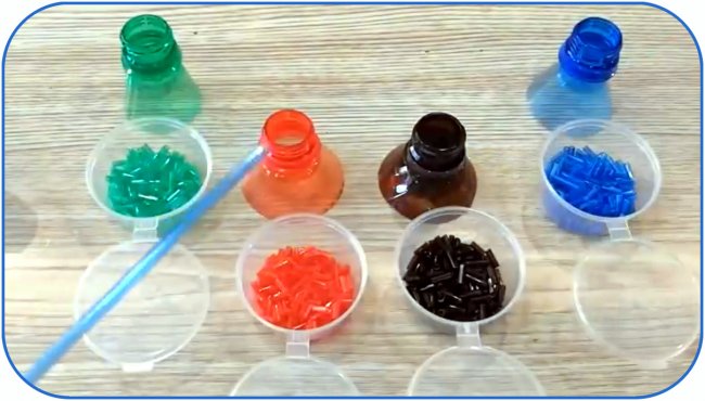 Простой способ изготовления трубок и бисера из пластиковых бутылок
